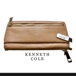 Nude pebble leather “On the Go” clutch organizer